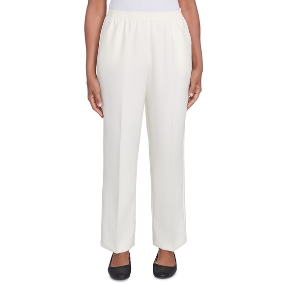 Alfred Dunner Pants - NWT Alfred Dunner white pants slacks